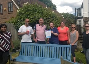 Volunteers fly through garden makeovers