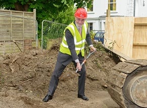 Crispin Blunt MP lays the foundations for local homes for local people